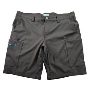 Luly Yang Amazon Cargo Shorts Mens XL (36-38) Black Stretch Performance Outdoor